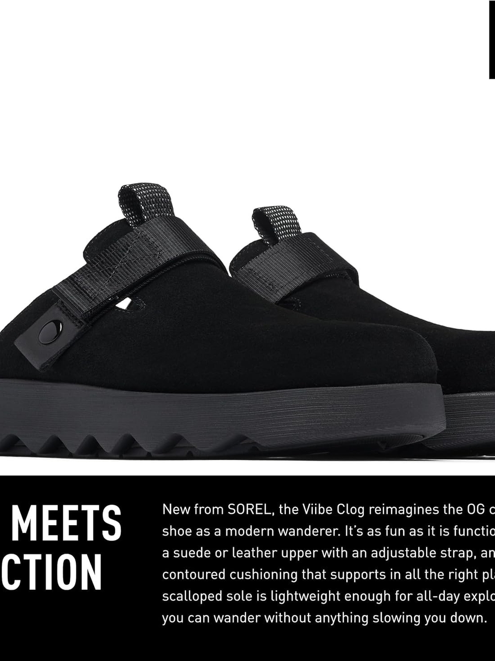 Sorel Viibe Clog Women's Slip-On in Black